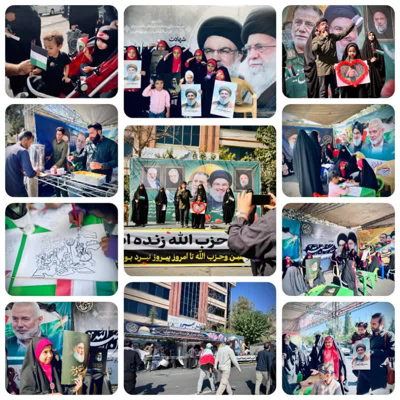 خدمات رسانی موکب های فرهنگی و پذیرائی منطقه 20 در نماز جمعه نصر