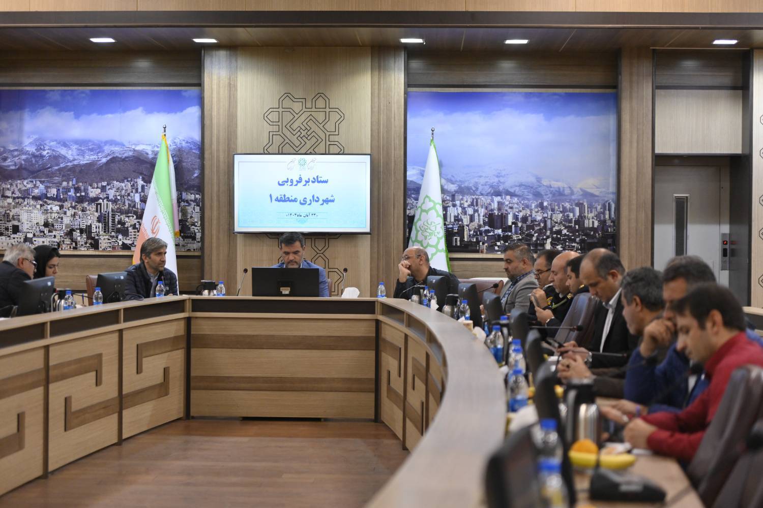 برگزاری مانور اجرایی برف روبی با مشارکت مناطق معین