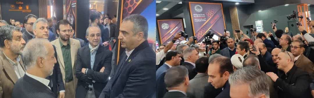 استقبال از حضورگروه شرکت‌های چادرملو در نمایشگاه کانماین