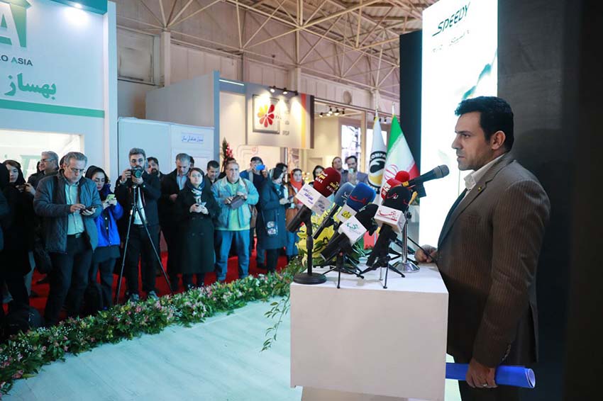 مراسم رونمایی از بسته‌بندی جدید محصولات نفت سپاهان در نمایشگاه اوراسیا