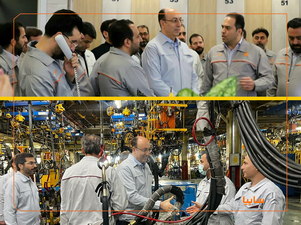 بازدید مدیرعامل گروه خودروسازی سایپا از خطوط تولید