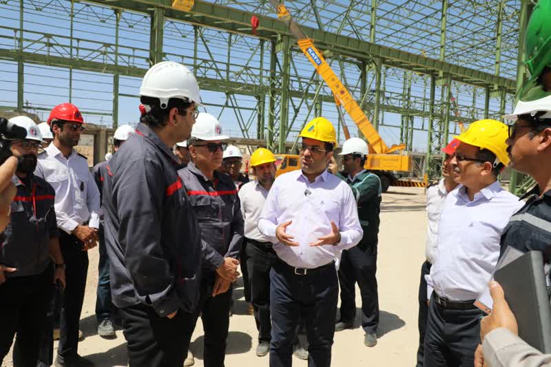 بازدید مدیرعامل شرکت فولاد آلیاژی ایران از پروژه توسعه‌ای وایر