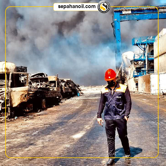 حضور مؤثر نفت سپاهان در عملیات امدادرسانی به حادثه بندر شهید رجایی