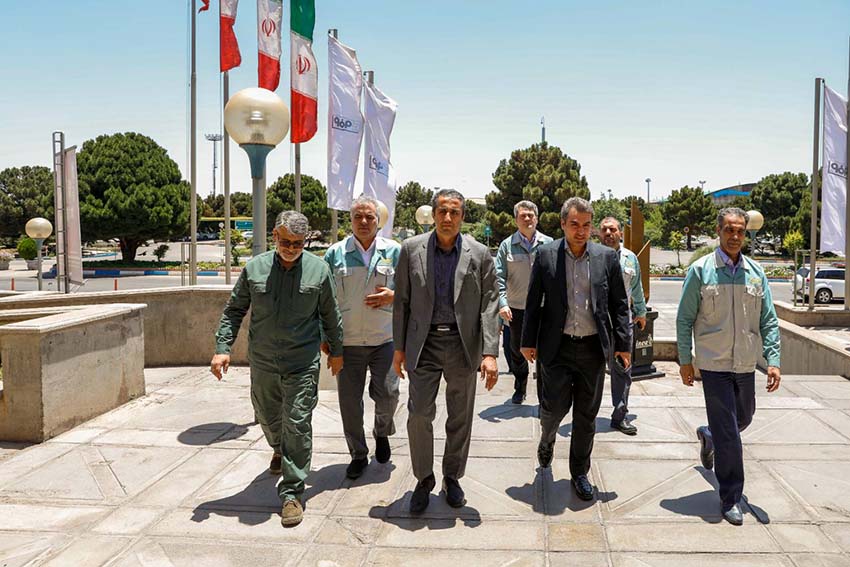 حضور رئیس هیات عامل ایمیدرو در فولاد مبارکه