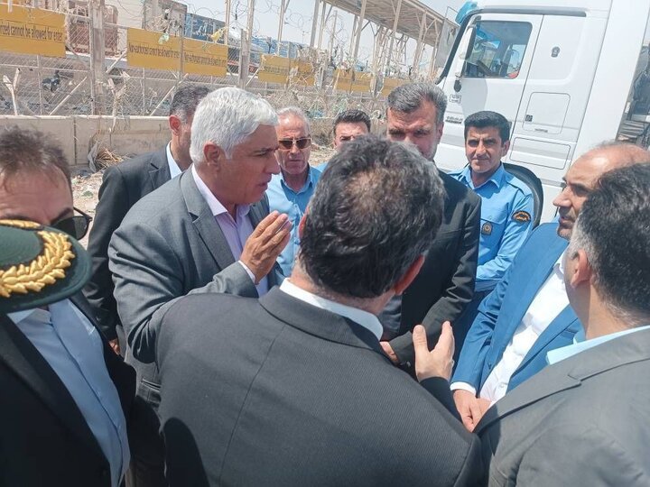 معاونین گمرک ایران از گمرک مرزی مهران بازدید کردند