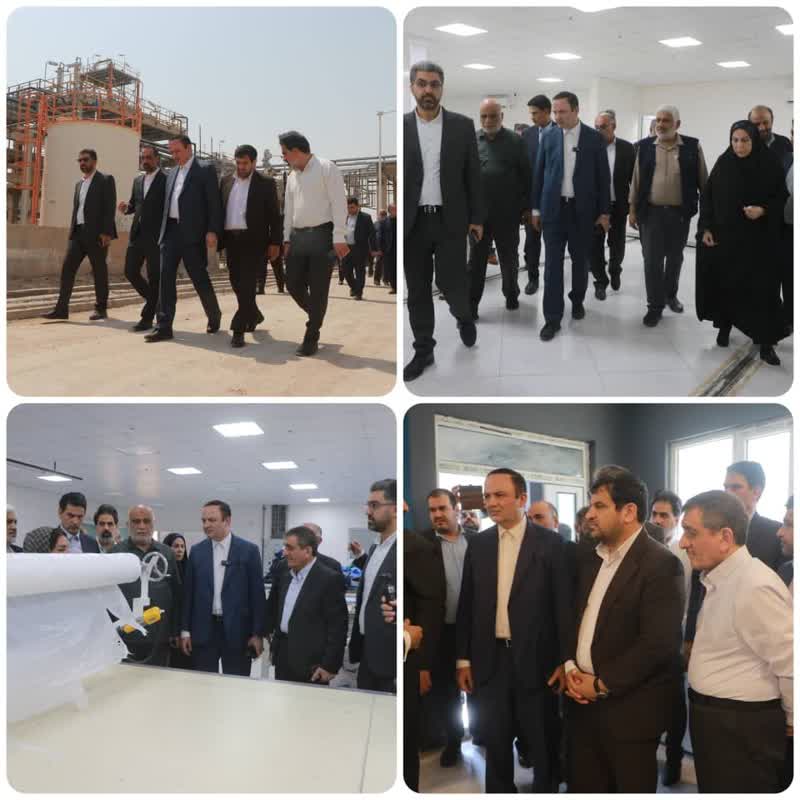 دبیر شورای‌عالی مناطق آزاد از واحدهای تولیدی منطقه آزاد اروند بازدید کرد