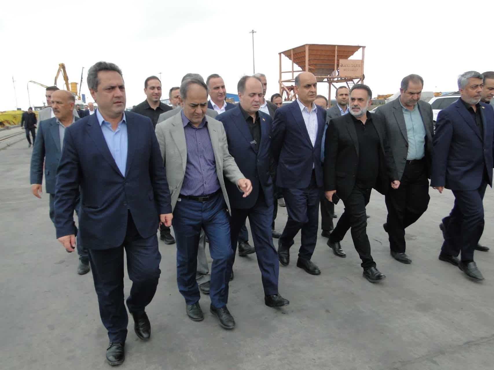 بازدید وزیر جهاد کشاورزی از بندر کاسپین