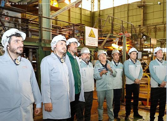 بازدید مقامات ارزی و نماینده مجلس از فولاد مبارکه