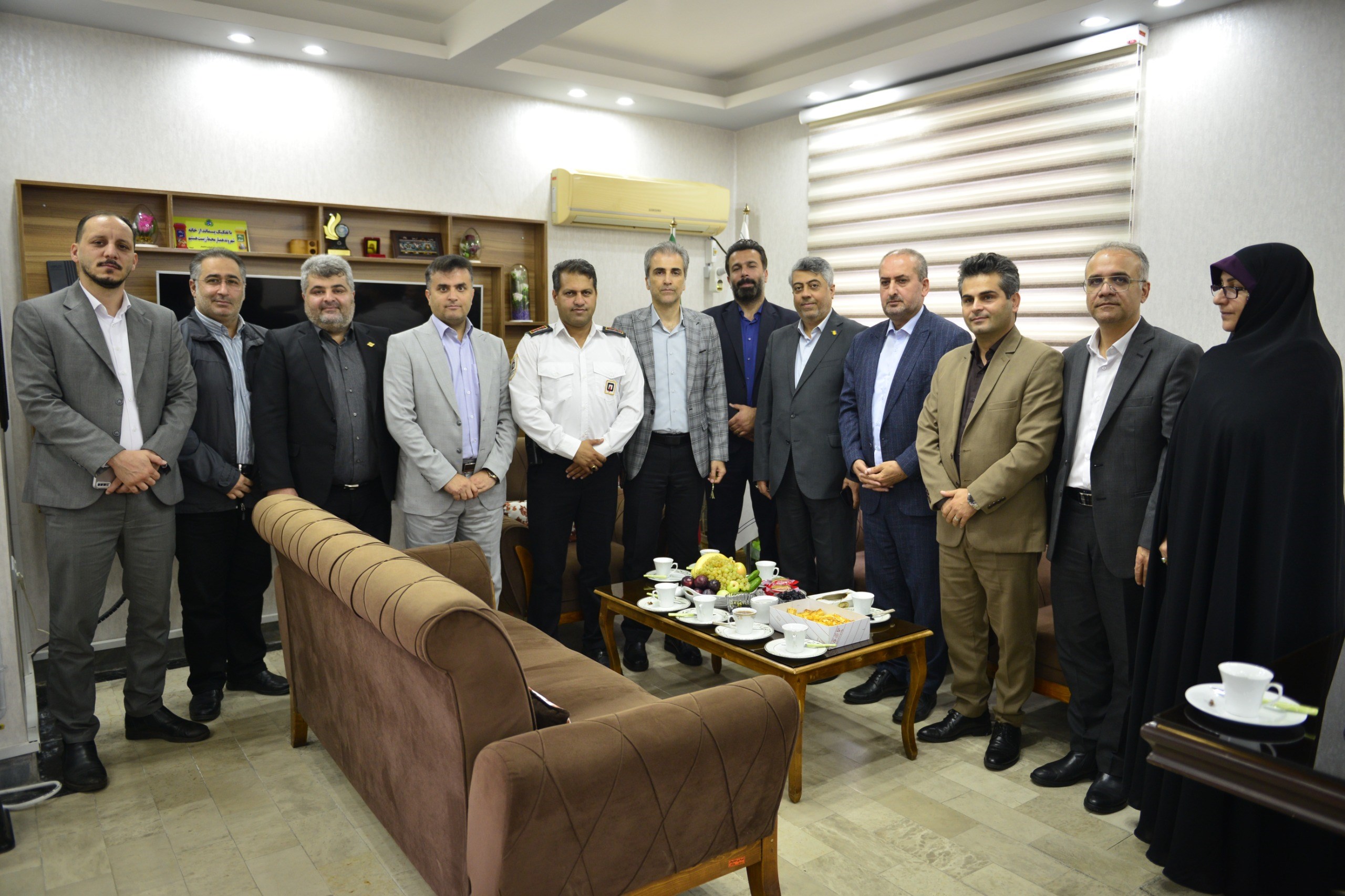 حضور هیئت مدیران ارشد سازمان منطقه آزاد انزلی در بخش خشکبیجار