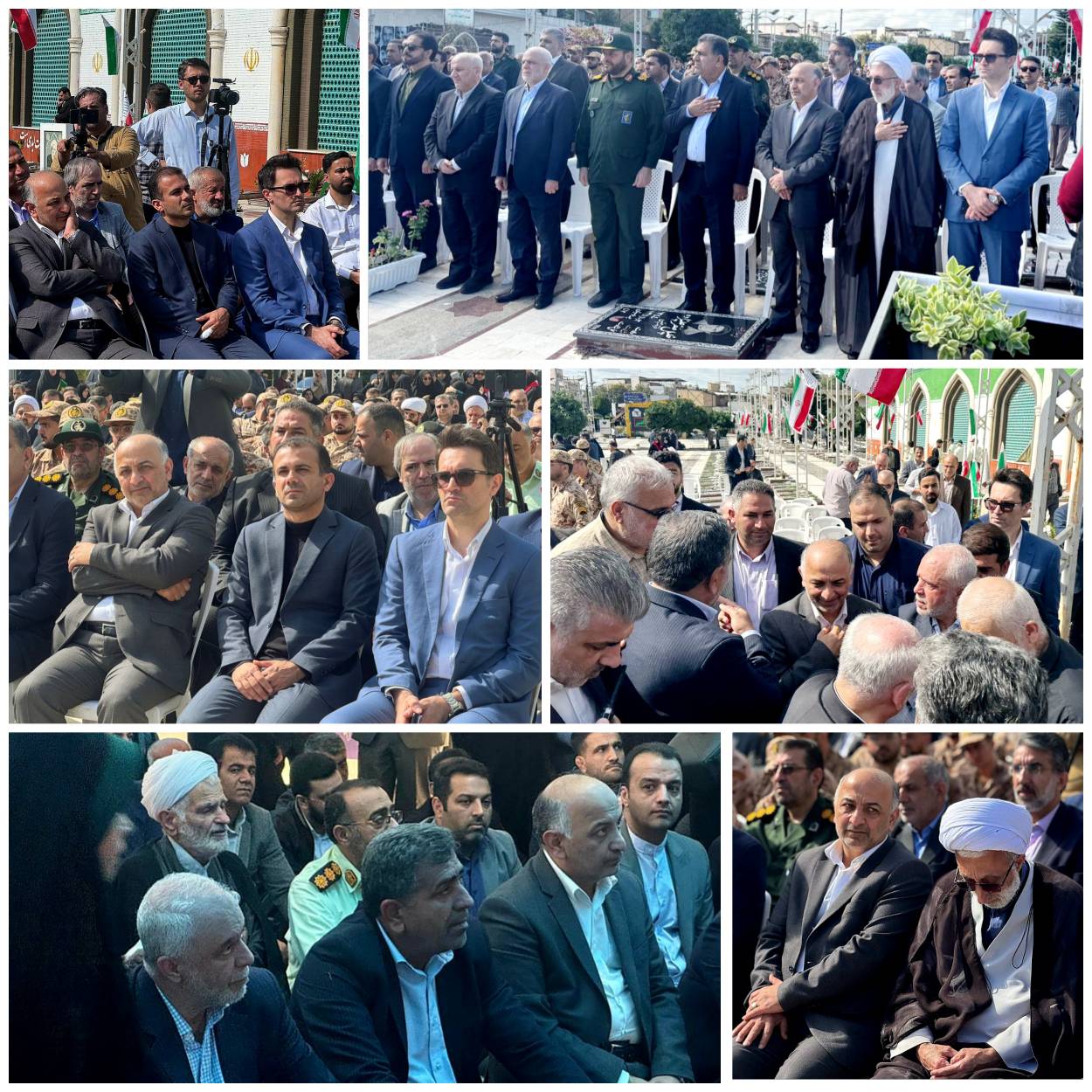 عطرافشانی گلزار شهدای ساری با حضور مدیرعامل بیمه دی