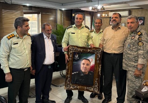 تجلیل از فرماندهان پلیس تهران بزرگ