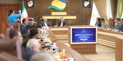 نشست مدیرعامل سازمان منطقه آزاد انزلی با سرمایه‌گذاران خارجی