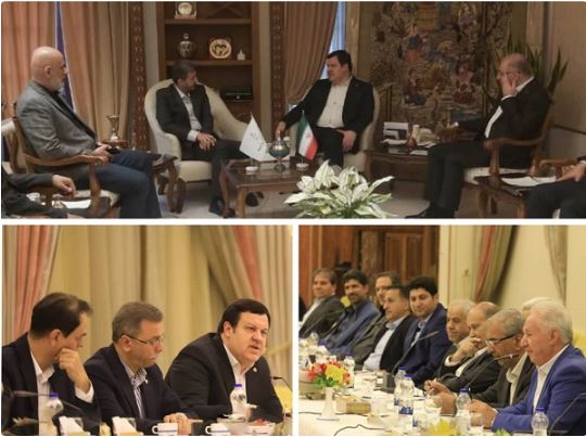 جلسات مدیرعامل بانک ملت با استاندار و فعالان اقتصادی استان اصفهان