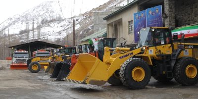 برگزاری آئین رونمایی از نوسازی ناوگان راهداری کشور با حضور وزیر راه و شهرسازی