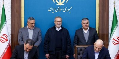 ۲ میلیارد دلار قراردادهای سرمایه‌گذاری نفتی با حضور پزشکیان منعقد شد