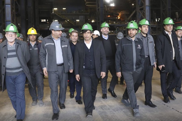 بازدید مدیرعامل گروه فولاد مبارکه از شرکت معدنی و صنعتی گهرزمین