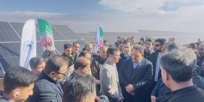 افتتاح نیروگاه ۱۰۰ مگاواتی فروغ کویر چادرملو با حضور وزیر صمت