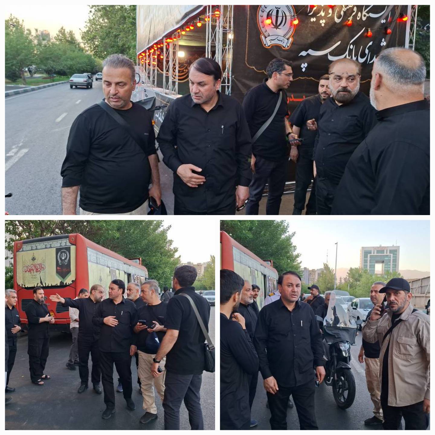 بازدید مدیرعامل بانک سپه از موکب‌های خدمات‌رسان مراسم تشییع رهبر شهید