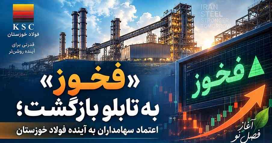 «فخوز» به تابلو بازگشت؛ اعتماد سهامداران به آینده فولاد خوزستان