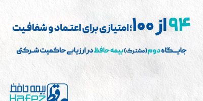 بیمه حافظ در جمع شرکت‌های دارای امتیاز بالای حاکمیت شرکتی