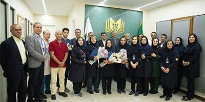 حضور مدیرعامل بیمه معلم در بیمارستان شهید باهنر و تجلیل از کادر درمان